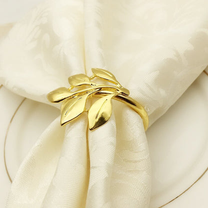 Gold Silver Christening Bangle Metal Napkin Holder