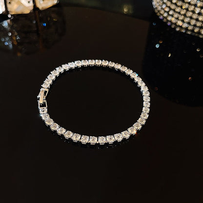 Full of Rhinestone Stainless Steel Bracelet