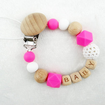 Handmade Free Personalized Name Silicone Wood